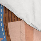 Retro Roller Skates - Blue & Peach Palette Comforter Gallery Image 4