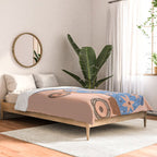 Retro Roller Skates - Blue & Peach Palette Comforter Gallery Image 2