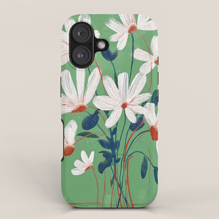 White Flowers iPhone Case Gallery Image 1