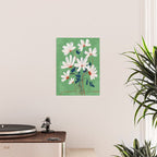 White Flowers Poster Gallery Image 2