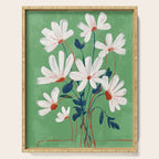 White Flowers Serving Tray Gallery Image 1