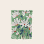 White Flowers Wall Hanging Gallery Image 1