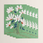 White Flowers Wrapping Paper Gallery Image 3