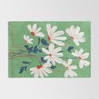White Flowers Rug Gallery Image 2