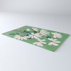White Flowers Rug Gallery Image 3