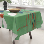 White Flowers Tablecloth Gallery Image 3