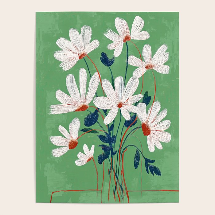 White Flowers Poster Gallery Image 1