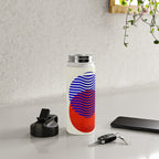 Graphic abstract circles Water Bottle Gallery Image 4