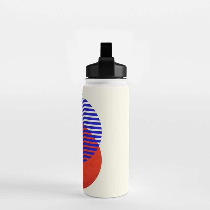 Graphic abstract circles Water Bottle Gallery Image 2