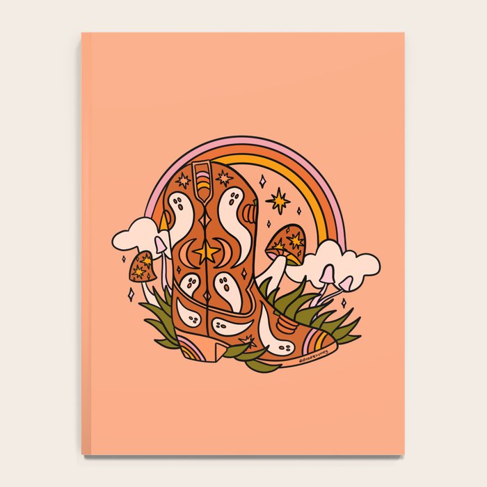 Halloween Cowboy Boots Notebook Gallery Image 4