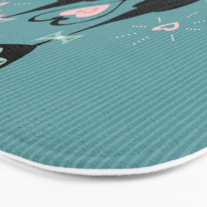Vintage Kitty Love ©studioxtine Bath Mat Gallery Image 3