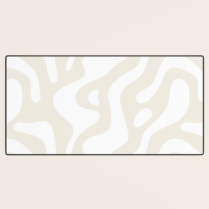 Abstract organic shape art pattern Desk Mat Gallery Image 3