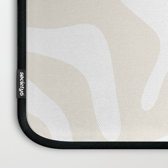 Abstract organic shape art pattern Laptop Sleeve Gallery Image 3