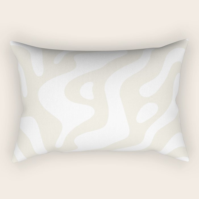 Abstract organic shape art pattern Rectangular Pillow Gallery Image 1