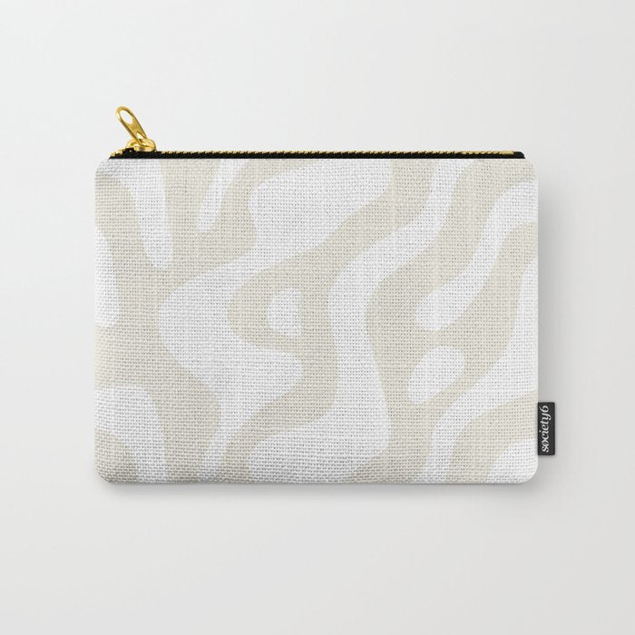 Abstract organic shape art pattern Carry All Pouch Gallery Image 1