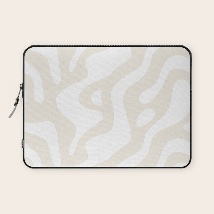 Abstract organic shape art pattern Laptop Sleeve Gallery Image 1