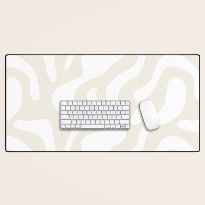 Abstract organic shape art pattern Desk Mat Gallery Image 1
