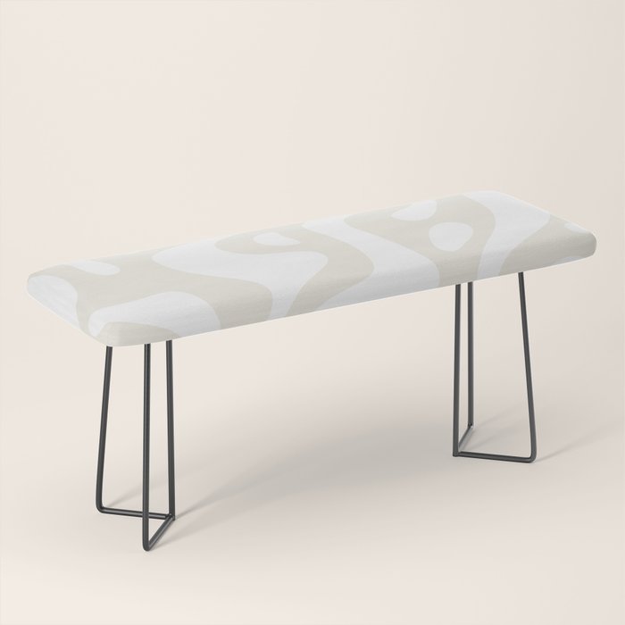 Abstract organic shape art pattern Bench Gallery Image 1