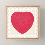Heart and love stamp Mini Art Print Gallery Image 1