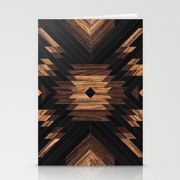 Urban Tribal Pattern No.7 - Aztec - Wood Stationery Card Gallery Image 2
