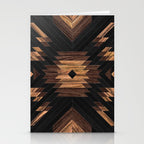 Urban Tribal Pattern No.7 - Aztec - Wood Stationery Card Gallery Image 2