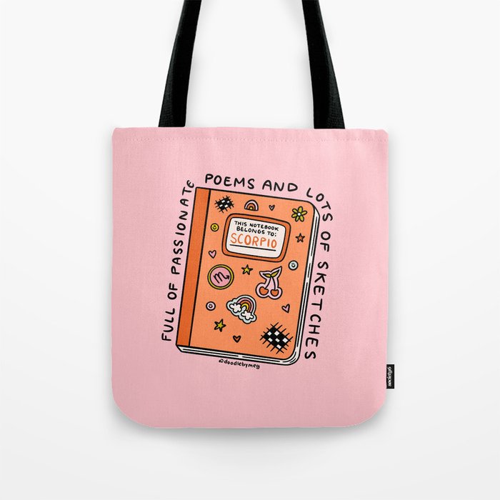 Scorpio Notebook Tote Bag Gallery Image 1