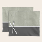 Linen Sage and Gray Placemat Gallery Image 1