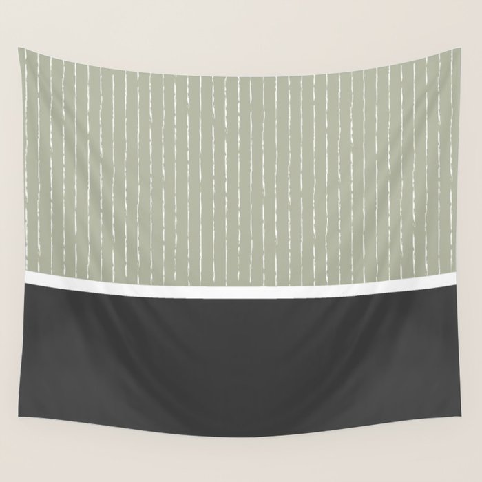 Linen Sage and Gray Wall Tapestry Gallery Image 1