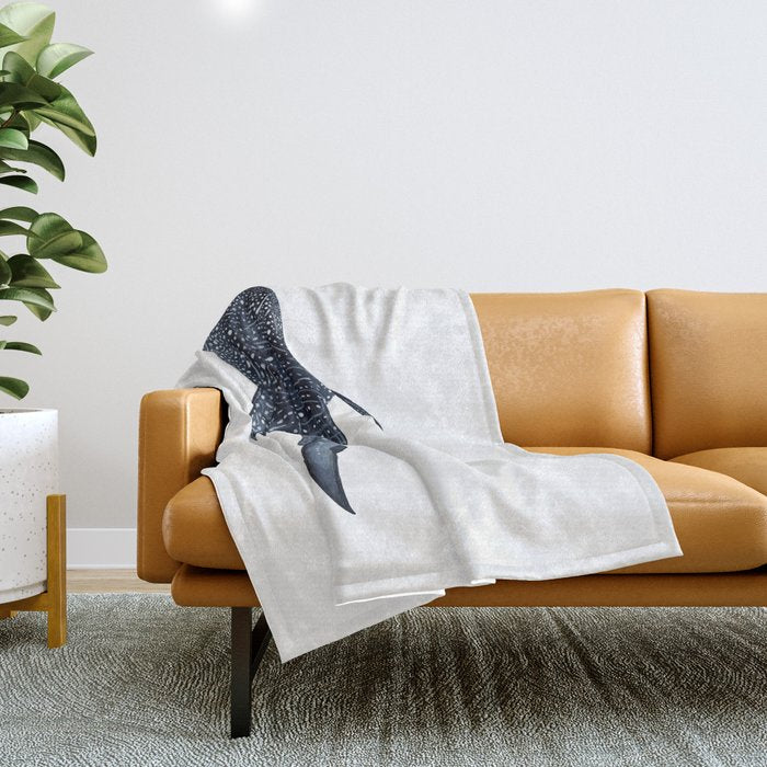 WHALE SHARK II Throw Blanket Gallery Image 1