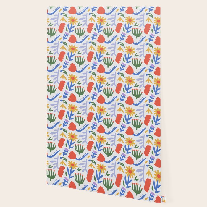Colorful abstract flower art pattern Wallpaper Gallery Image 2