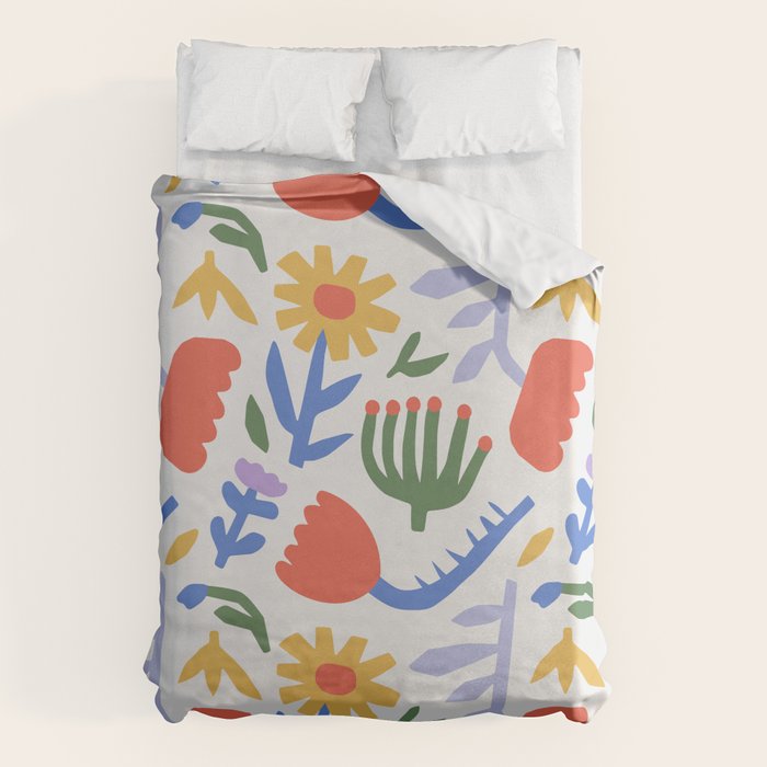 Colorful abstract flower art pattern Duvet Cover Gallery Image 6
