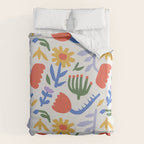 Colorful abstract flower art pattern Duvet Cover Gallery Image 6
