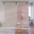 Two Tone Line Curvature XIX Wall Mural Gallery Image 1