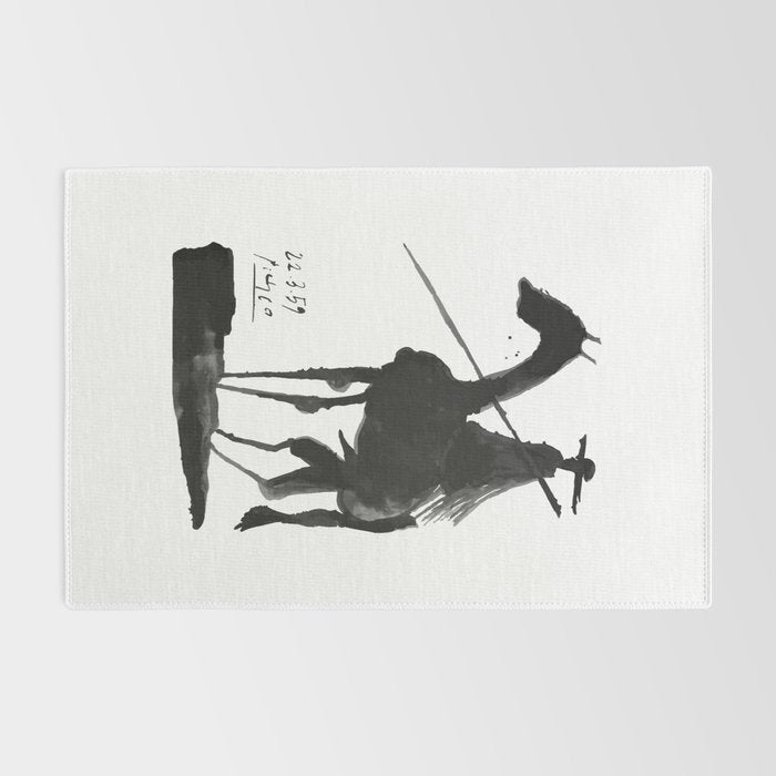 Picasso - El Picador (Toros y Toreros) 1959 Artwork Rug Gallery Image 2