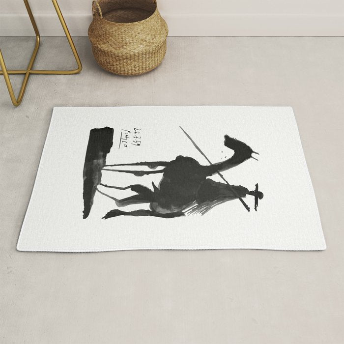 Picasso - El Picador (Toros y Toreros) 1959 Artwork Rug Gallery Image 1