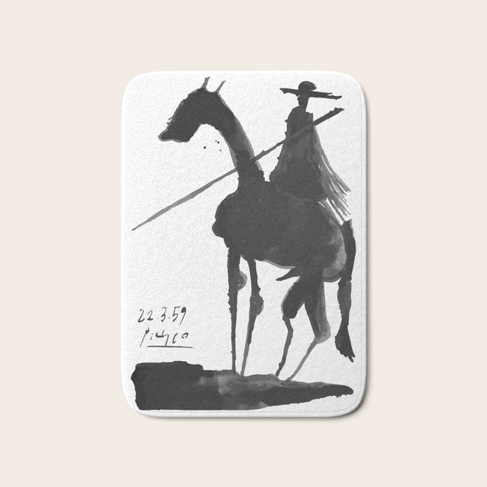 Picasso - El Picador (Toros y Toreros) 1959 Artwork Bath Mat Gallery Image 1