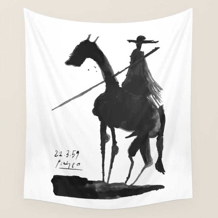 Picasso - El Picador (Toros y Toreros) 1959 Artwork Wall Tapestry Gallery Image 4