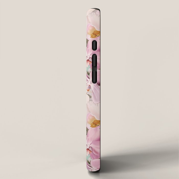Lush Pink Tropical Flowers I iPhone Case Gallery Image 2