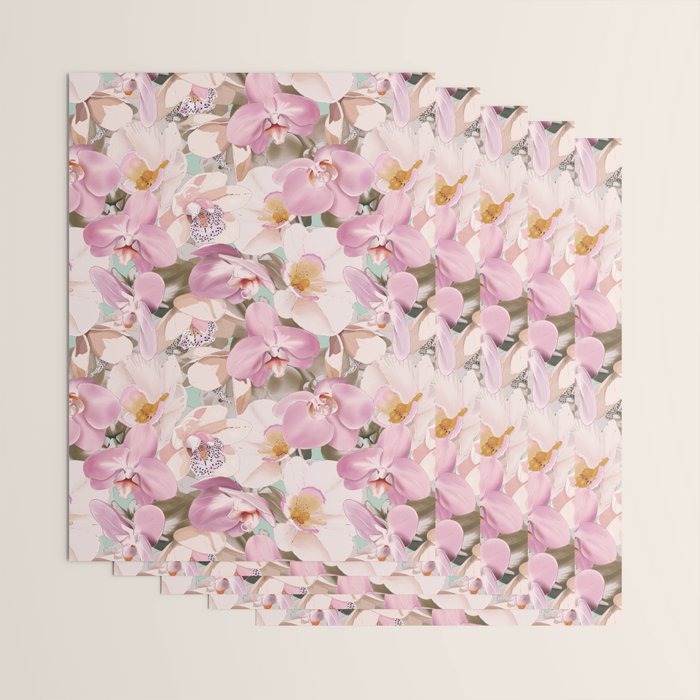 Lush Pink Tropical Flowers I Wrapping Paper Gallery Image 3
