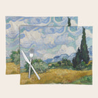 Wheat Field with Cypresses Placemat Gallery Image 1