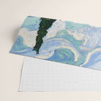 Wheat Field with Cypresses Wrapping Paper Gallery Image 2