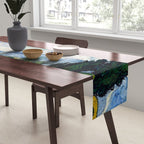Wheat Field with Cypresses Table Runner Gallery Image 2