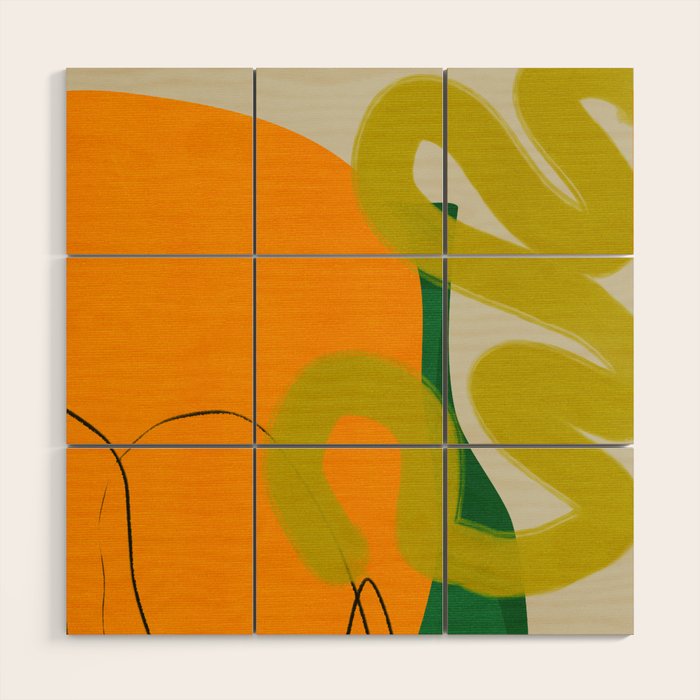 relations shapes minimal organic boho Wood Wall Art Gallery Image 1