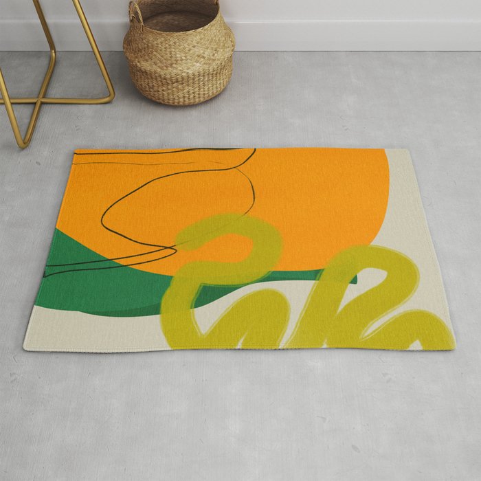relations shapes minimal organic boho Rug Gallery Image 1