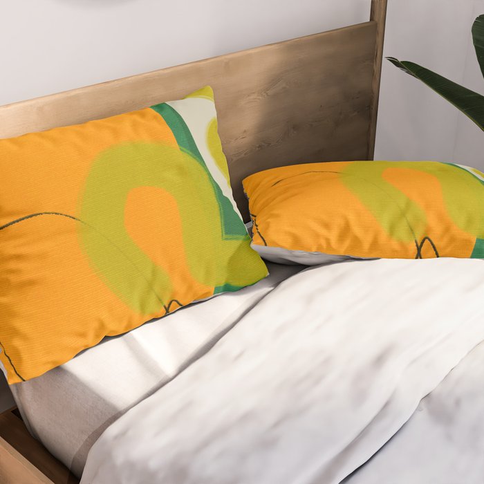 relations shapes minimal organic boho Pillow Sham Gallery Image 2