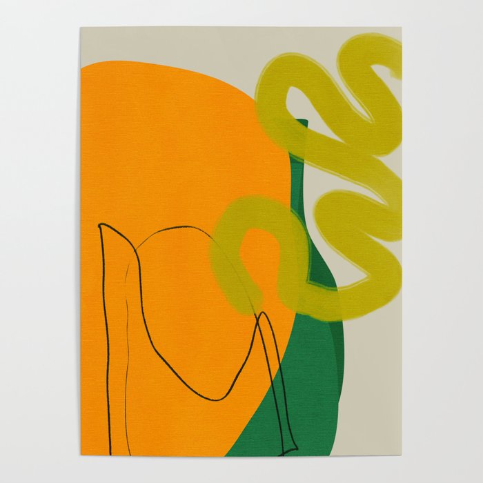 relations shapes minimal organic boho Poster Gallery Image 4