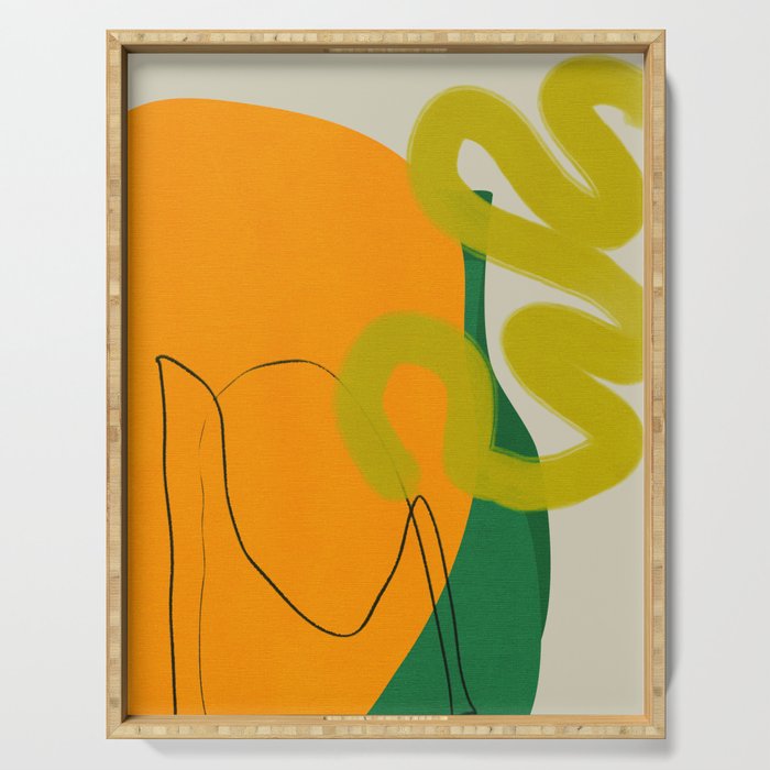 relations shapes minimal organic boho Serving Tray Gallery Image 1