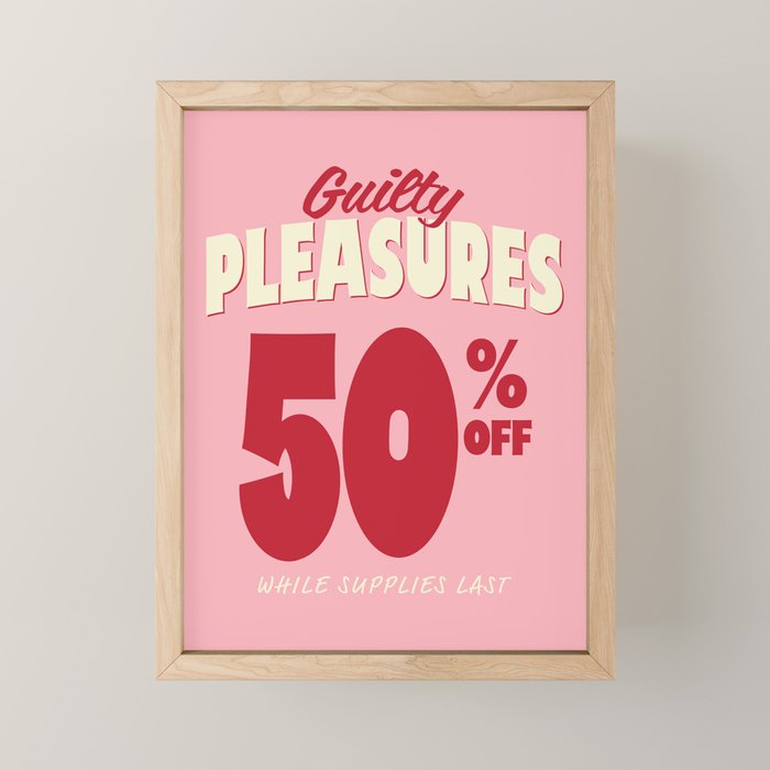 Guilty Pleasures Mini Art Print Gallery Image 1