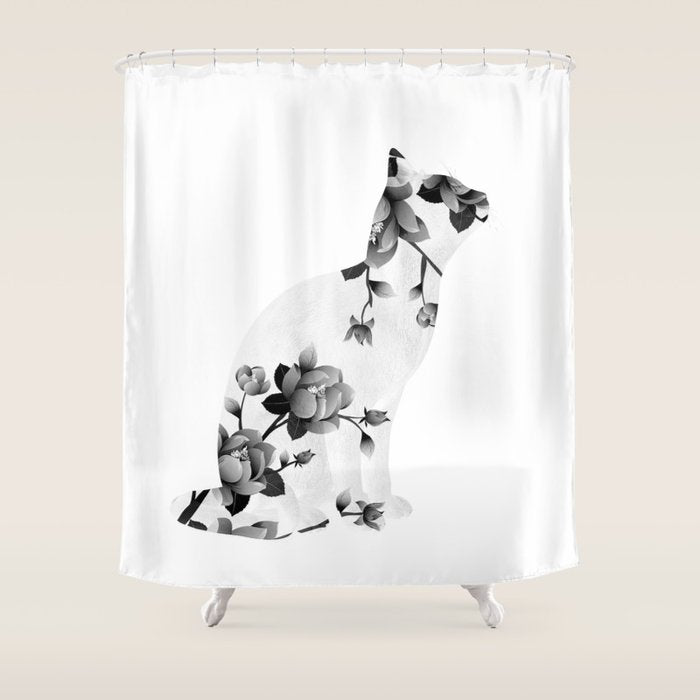 Cat 22 Shower Curtain Gallery Image 1
