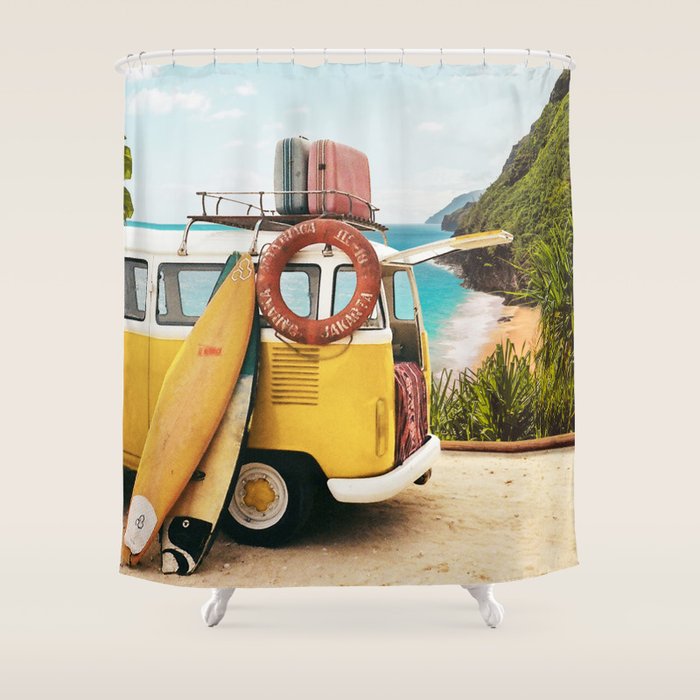 Surf Trip Shower Curtain Gallery Image 1